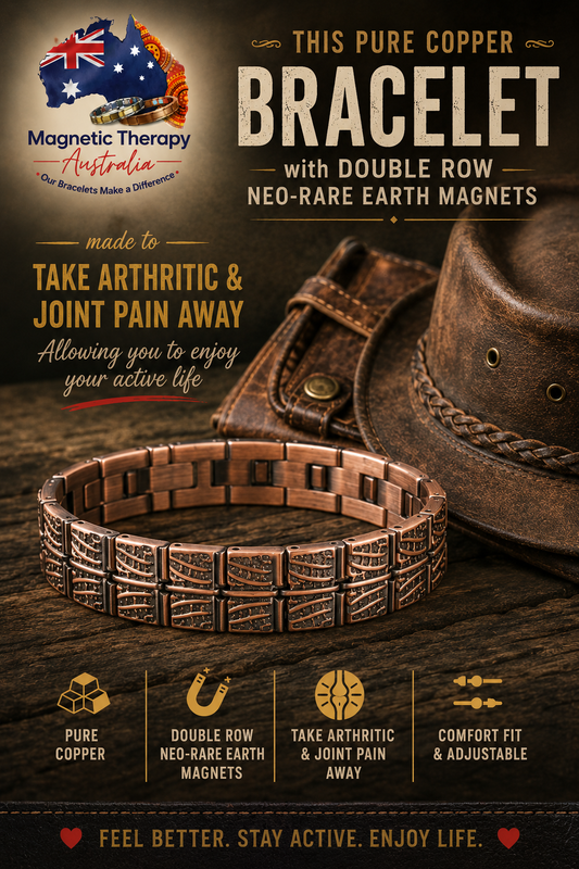 Pure Copper Magnetic Therapy Double Strength Bracelet
