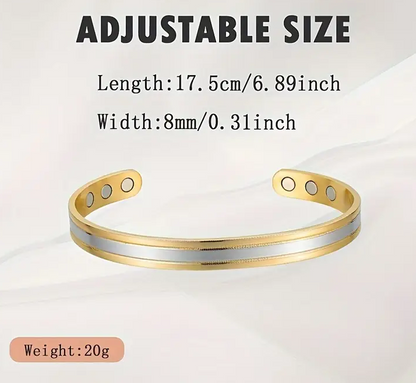 Elegant Women's Bio Magnetic Health Copper Cuff Bracelet