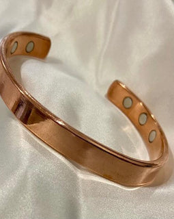 Pure Copper Magnetic Therapy Cuff Bracelet Natural Pain relief