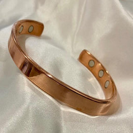 Pure Copper Magnetic Therapy Cuff Bracelet Natural Pain relief