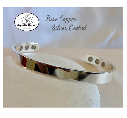 Pure Copper Magnetic Therapy Bracelet - Stainless Steel Coated