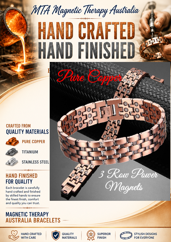 Copper Grounding Balance Magnetic Bracelet – Triple Strength Magnets