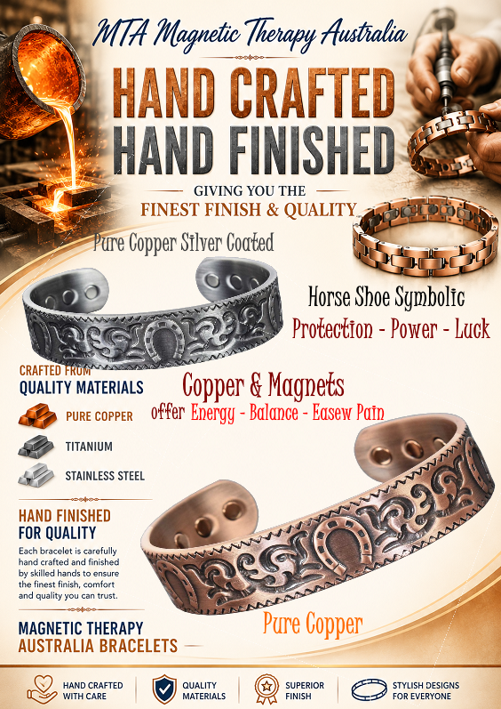 Men’s Pure Copper 6 Neo-Rare earth Magnetic Therapy Bracelet - A Winner