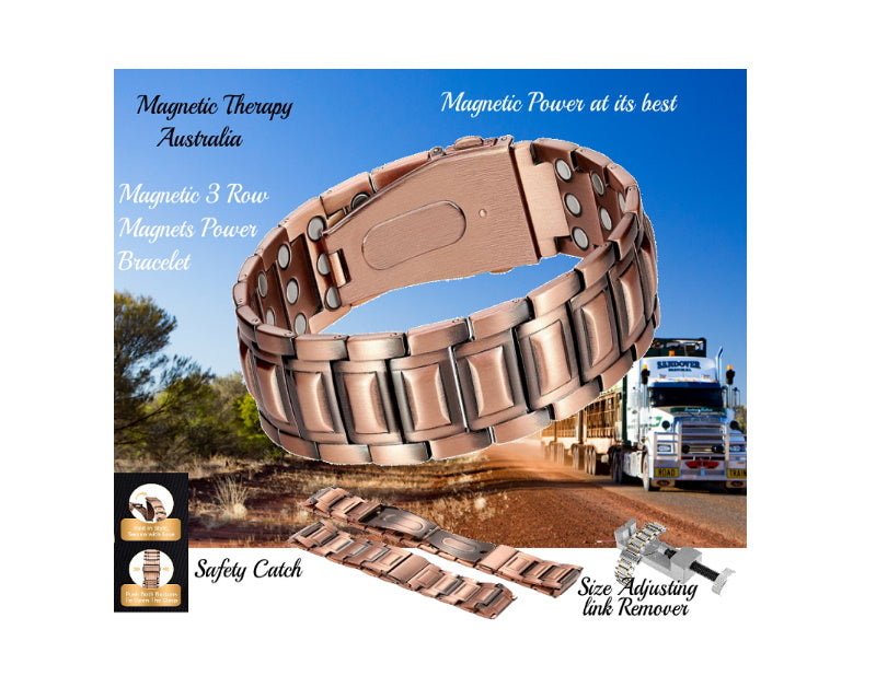 Triple Strength Magnetic Power Magnets Pure Copper Bracelet