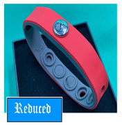 Silicon with Negative Ion Wrist Band Bracelet - Red Sports