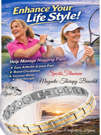 Sports Titanium Balance Magnetic Therapy Bracelet
