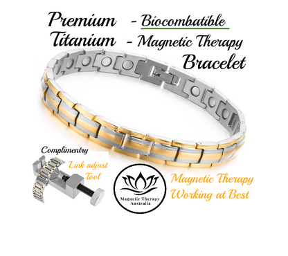 Biocompatible Titanium Balance Magnetic Therapy Bracelet