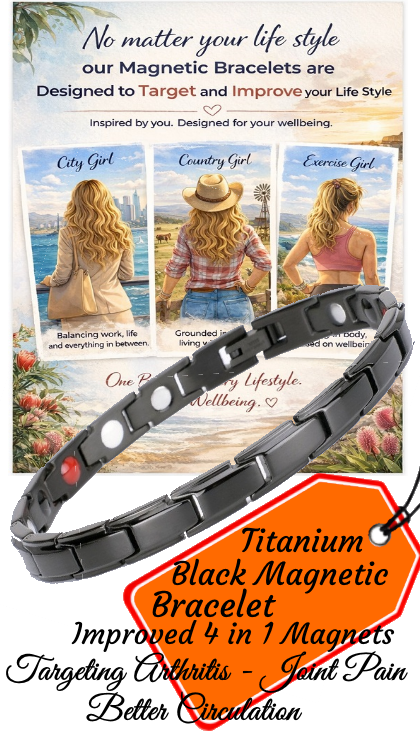 Premium Titanium Magnetic Therapy Bracelet - Alternative Wellness