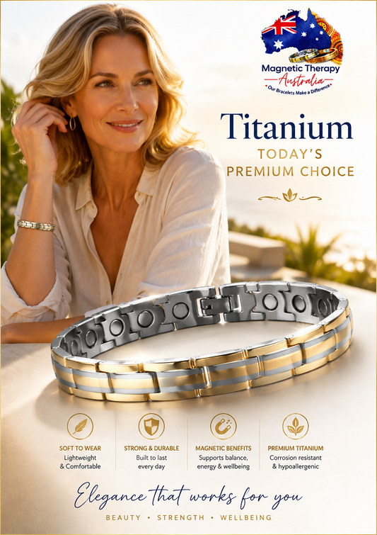Titanium Magnetic Therapy Australia  Bracelet -Premium Choice