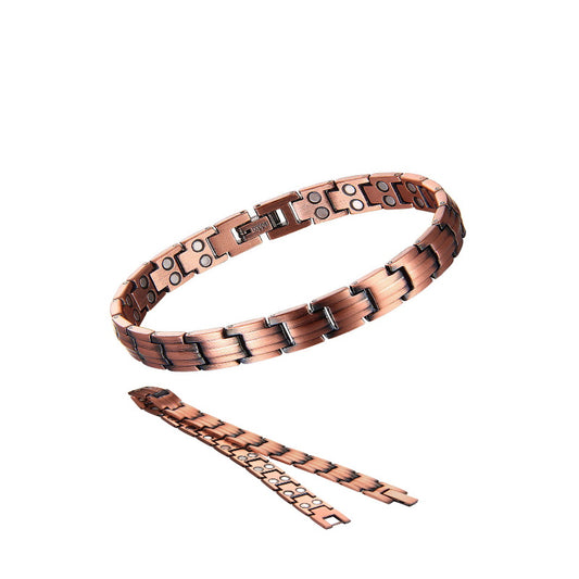 Toned Copper 9mm Band Double Strength Magnetic Bracelet