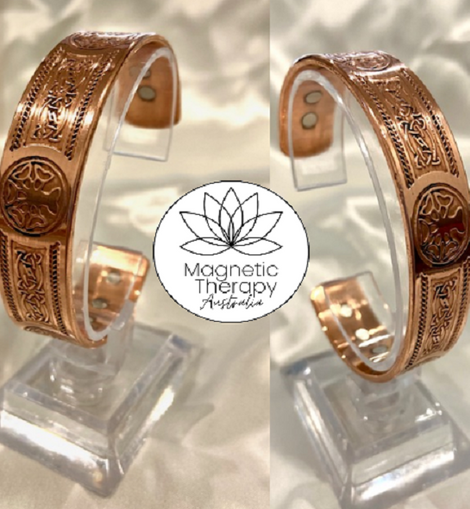 Copper Pure 99% -TREE OF LIFE Magnetic Therapy BRACELET - ADJUSTABLE