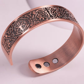 TREE OF LIFE with PHOENIX Magnetic Therapy BRACELET - ADJUSTABLE