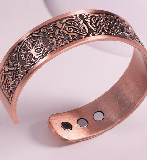 TREE OF LIFE with PHOENIX Magnetic Therapy BRACELET - ADJUSTABLE