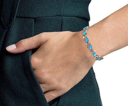 Magnetic Copper Therapy Bracelet Turquoise Stone