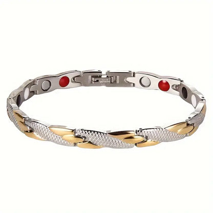 Therapeutic Magnetic Healing Bracelet Gold & Silver
