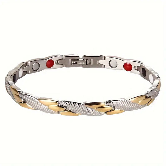 Therapeutic Magnetic Healing Bracelet Gold & Silver
