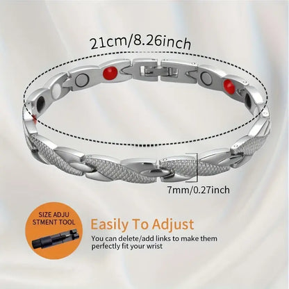Silver Magnetic Bracelet