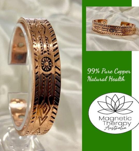 Copper Magnetic Bracelet - Old Charm Arrow design - Natural Healing