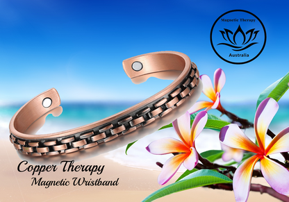 Pure Copper Therapy Magnetic Bracelet - Chain Link Design - Suit small Wrist