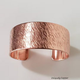 Pure Copper Cuff Bracelet 1.5"(3.8cm) Uniquely Copper