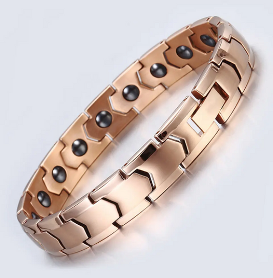 Magnetic Therapy Women’s Rose Gold Bracelet