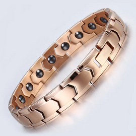 Magnetic Therapy Women’s Rose Gold Bracelet  Size 21.5cm