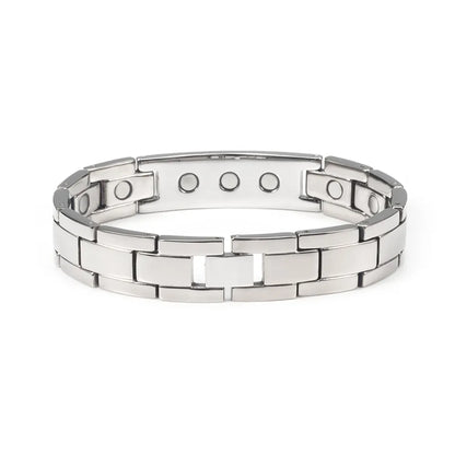 Medical Alert ID Magnetic Pure Titanium Bracelet