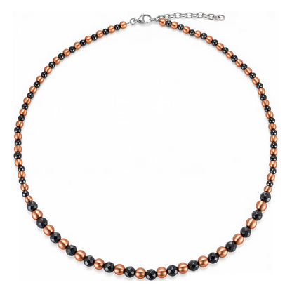 Handcrafted Copper & Black Magnetic Hematite Necklace