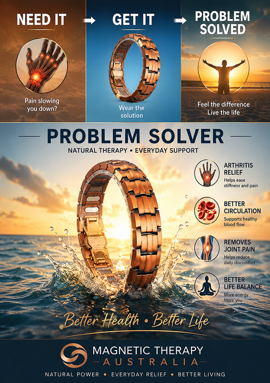 Pure Copper Magnetic Therapy Bracelet Adding Strength & Balance