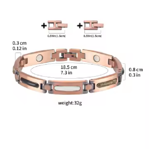 Active Ladies Magnetic Therapy Copper  Bracelet – High-Strength Magnets