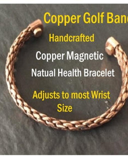 Copper Magnetic Sport Lovers Bracelet Golf Tennis- Sports Design