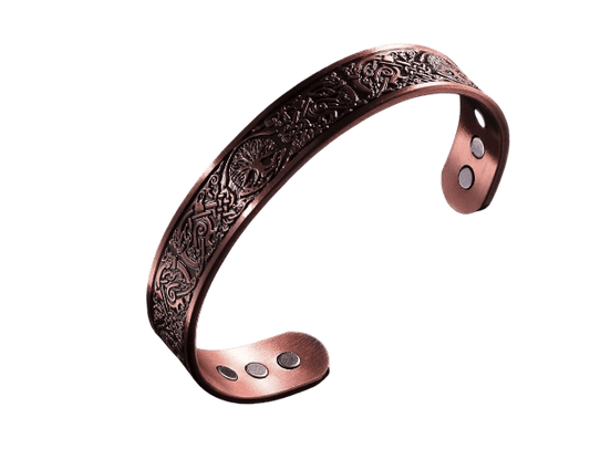 Tree of Life with Phoenix Copper Cuff