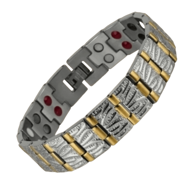 Leaf Dual-Tone Titanium Magnetic Band