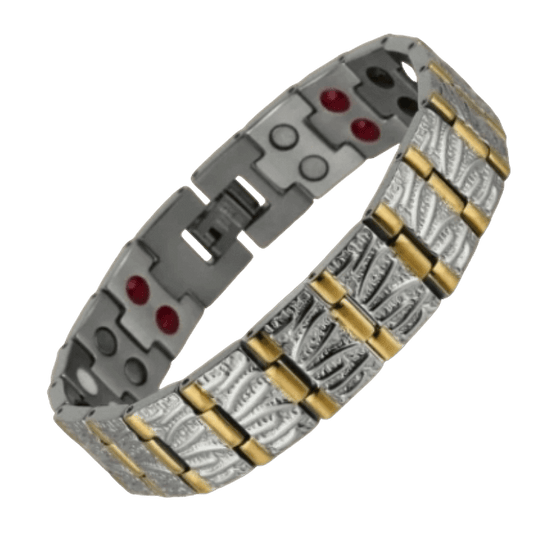 Leaf Dual-Tone Titanium Magnetic Band