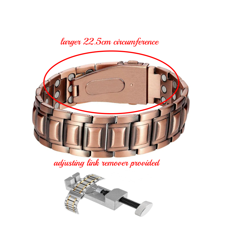 Triple Strength Magnetic Power Magnets Pure Copper Bracelet