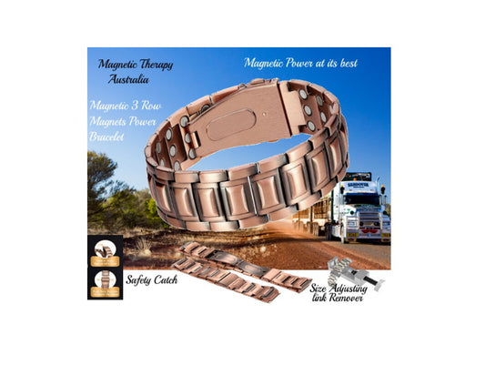 Triple Strength Magnetic Power Magnets Pure Copper Bracelet