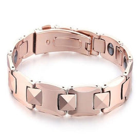 Women’s Rose Gold Tungsten Magnetic Health & Fashion Bracelet