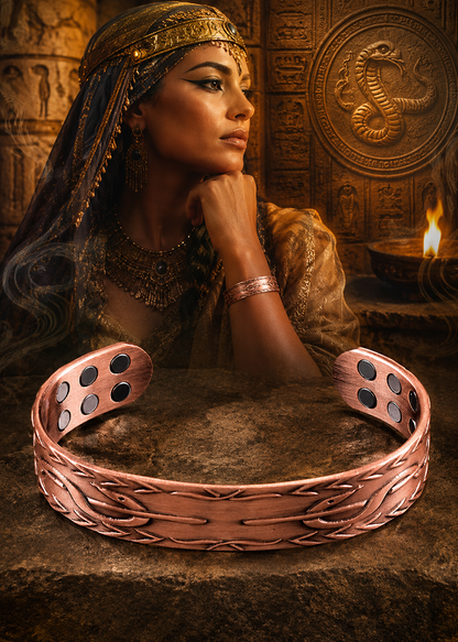 Magnetic Copper Bracelet - 18 Power magnets - Pain relief with Comfort
