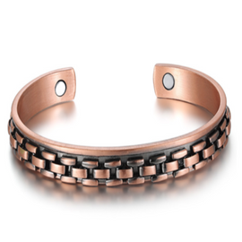 Men's Copper Magnetic Therapy Cuff Bracelet